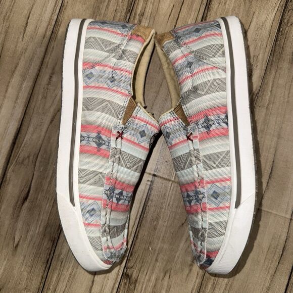 Twisted X® Children's Hooey Loper Pink Multi Slip On Shoes YHYC007 Size 5 - Picture 5 of 13